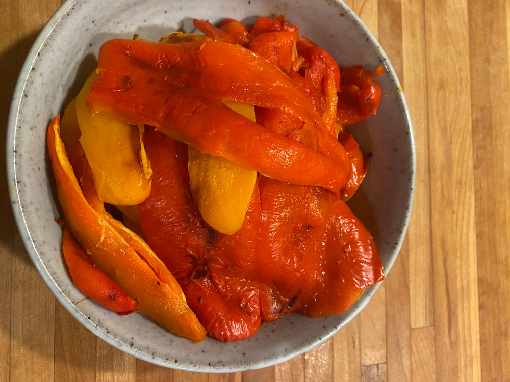 SWEET AND SOUR ROASTED PEPPERS