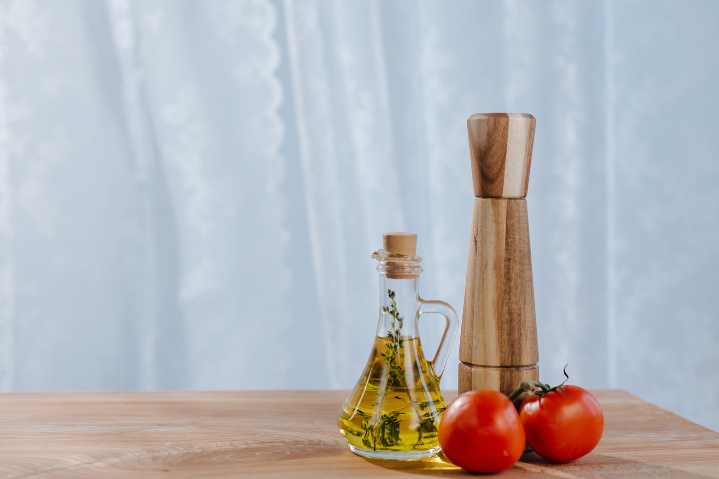 Beware of flavored oilve oils. Try a sprig of rosemary inside the bottle instead.